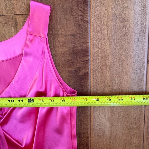 Doncaster Collection 100% Silk Tie-Front Blouse Size 2 Pink - Picture 8 of 10